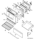 DOOR & DRAWER PARTS Diagram and Parts List for RB790SP1SA  Hotpoint Range