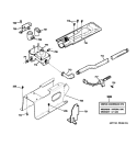 GAS VALVE & BURNER ASSEMBLY Diagram and Parts List for DCCB330GJ0WC  General Electric Dryer