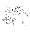 CONTROL PANEL & COIN BOX ASSEMBLY Diagram and Parts List for DCCD330EJ0WC  General Electric Dryer