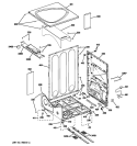 CABINET Diagram and Parts List for DPVH880GJ0MV  General Electric Dryer