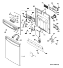 Part Location Diagram of WD21X10363 GE MODULE CONTROL Assembly