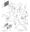 SEALED SYSTEM & MOTHER BOARD Diagram and Parts List for ZISB480DRA  General Electric Refrigerator