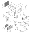 SEALED SYSTEM & MOTHER BOARD Diagram and Parts List for ZISB480DRI  General Electric Refrigerator