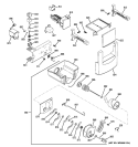 ICE MAKER & DISPENSER Diagram and Parts List for ZISB480DRK  General Electric Refrigerator