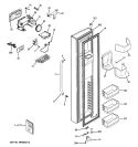 Part Location Diagram of WR55X10972 GE INTERFACE DISPENSER Assembly