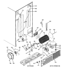 SEALED SYSTEM & MOTHER BOARD Diagram and Parts List for GSHF9NGYACBB  General Electric Refrigerator
