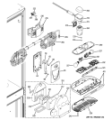 FRESH FOOD SECTION Diagram and Parts List for CFCP1NIYASS  General Electric Refrigerator