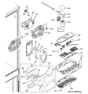 FRESH FOOD SECTION Diagram and Parts List for ZFGB21HYASS  General Electric Refrigerator