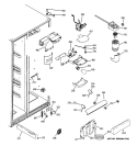 FRESH FOOD SECTION Diagram and Parts List for GIE21XGYAFKB  General Electric Refrigerator