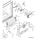 FREEZER SECTION Diagram and Parts List for PDCS1NCYALSS  General Electric Refrigerator