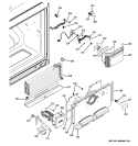 FREEZER SECTION Diagram and Parts List for PDCS1NCYARSS  General Electric Refrigerator