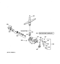MOTOR-PUMP MECHANISM Diagram and Parts List for GSD3200G00WW  General Electric Dishwasher