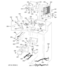 UNIT PARTS Diagram and Parts List for PSB48LSRABV  General Electric Refrigerator