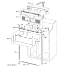 CABINET 1 Diagram and Parts List for PSB48LSRABV  General Electric Refrigerator