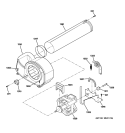 MOTOR Diagram and Parts List for DSXH47EG1WW  General Electric Dryer