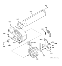 MOTOR Diagram and Parts List for DSXH47GG2WW  General Electric Dryer