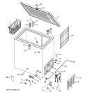 FREEZER Diagram and Parts List for FCM7DUCWW  General Electric Freezer