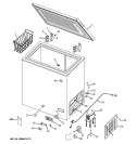 FREEZER Diagram and Parts List for FCM7SUCWW  General Electric Freezer
