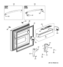 FREEZER DOOR Diagram and Parts List for GFSF6KKYABB  General Electric Refrigerator