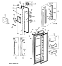 FRESH FOOD DOORS Diagram and Parts List for GFSF6KKYABB  General Electric Refrigerator
