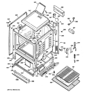 BODY PARTS Diagram and Parts List for JGBS04BEM4WH  General Electric Range