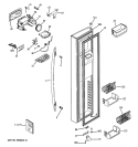 Part Location Diagram of WR78X12553 GE DOOR FOAM Assembly FZ
