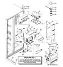 FRESH FOOD SECTION Diagram and Parts List for ZFSB25DXCSS  General Electric Refrigerator