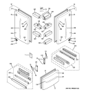 DOORS Diagram and Parts List for PFS22MBWCBB  General Electric Refrigerator