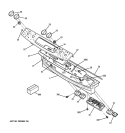 CONTROL PANEL Diagram and Parts List for JSP42SN1SS  General Electric Range