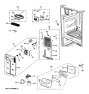 FRESH FOOD SECTION Diagram and Parts List for PFSS6SKXBSS  General Electric Refrigerator