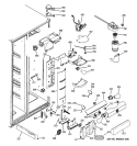 FRESH FOOD SECTION Diagram and Parts List for PSK25TGXACCC  General Electric Refrigerator