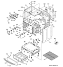 BODY PARTS Diagram and Parts List for JBP23SN1SS  General Electric Range