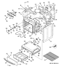 BODY PARTS Diagram and Parts List for JBP62SN1SS  General Electric Range
