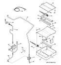 GAS & BURNER PARTS Diagram and Parts List for PGS908BEM2BB  General Electric Range