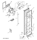 FREEZER DOOR Diagram and Parts List for GSH25ISXJSS  General Electric Refrigerator