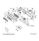 CONTROLS & BACKSPLASH Diagram and Parts List for WNRD2050G2WC  General Electric Washer