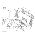 CONTROL PANEL Diagram and Parts List for JB720SN1SS  General Electric Range