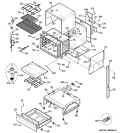 BODY PARTS Diagram and Parts List for JSP46SN1SS  General Electric Range