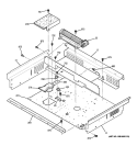 COOLING FAN Diagram and Parts List for JSP46SN1SS  General Electric Range