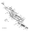 CONTROL PANEL Diagram and Parts List for JSP46DN1BB  General Electric Range