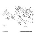CONTROLS & BACKSPLASH Diagram and Parts List for HLSR1090J8WW  Hotpoint Washer