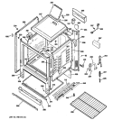BODY PARTS Diagram and Parts List for AGBS300EP1BB  General Electric Range