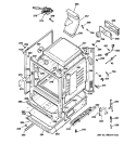 BODY PARTS Diagram and Parts List for JGBP25SEN4SS  General Electric Range