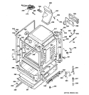 BODY PARTS Diagram and Parts List for JGBP36DEM4BB  General Electric Range