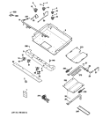 GAS & BURNER PARTS Diagram and Parts List for JGBP85SEM4SS  General Electric Range