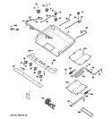 GAS & BURNER PARTS Diagram and Parts List for JGBP86SEM3SS  General Electric Range