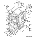 BODY PARTS Diagram and Parts List for JGBP88SEM3SS  General Electric Range