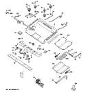 GAS & BURNER PARTS Diagram and Parts List for JGBP89SEM3SS  General Electric Range