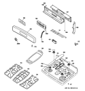 CONTROL PANEL & COOKTOP Diagram and Parts List for JGBP89SEM3SS  General Electric Range
