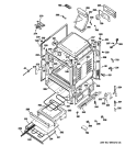 BODY PARTS Diagram and Parts List for JGBP89SEM3SS  General Electric Range
